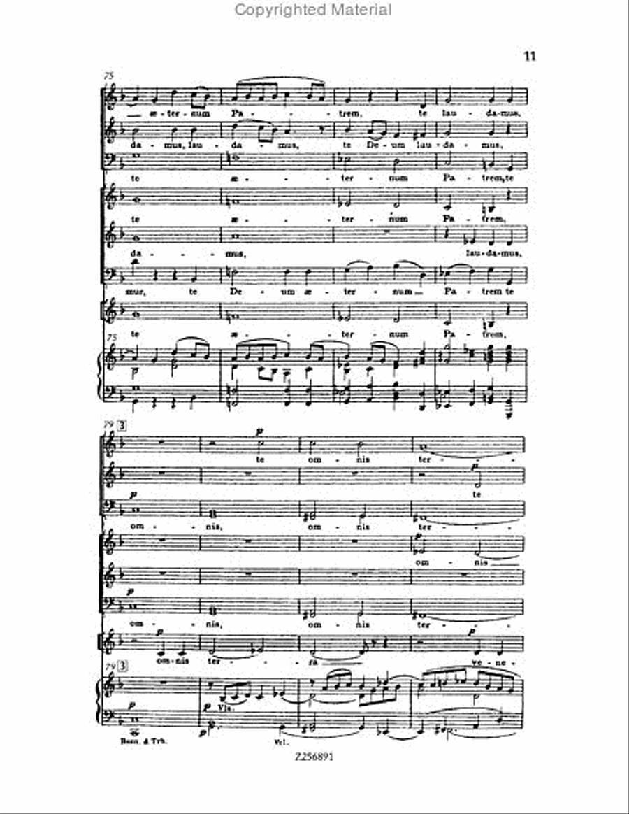 Te Deum, H 118 Choir scores gallery preview page 11