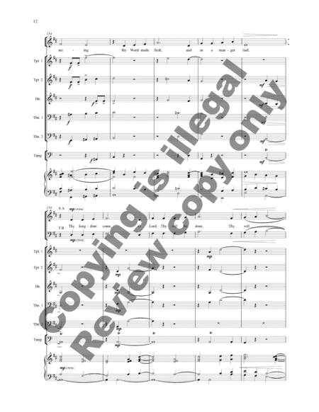 Thy Kingdom Come (Full Score and Parts Set)