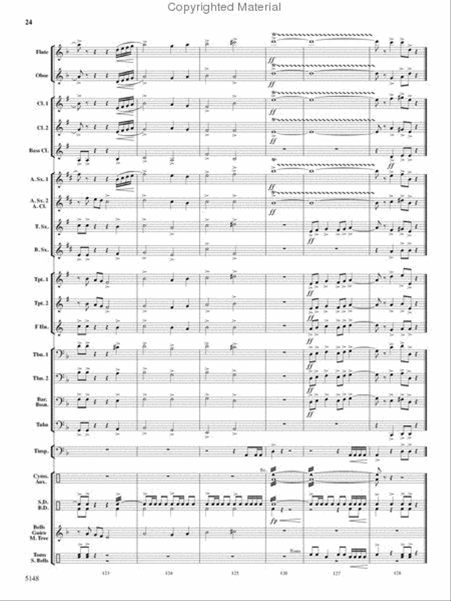 Fire Dance Fire Dance Concert Band scores gallery preview page 23