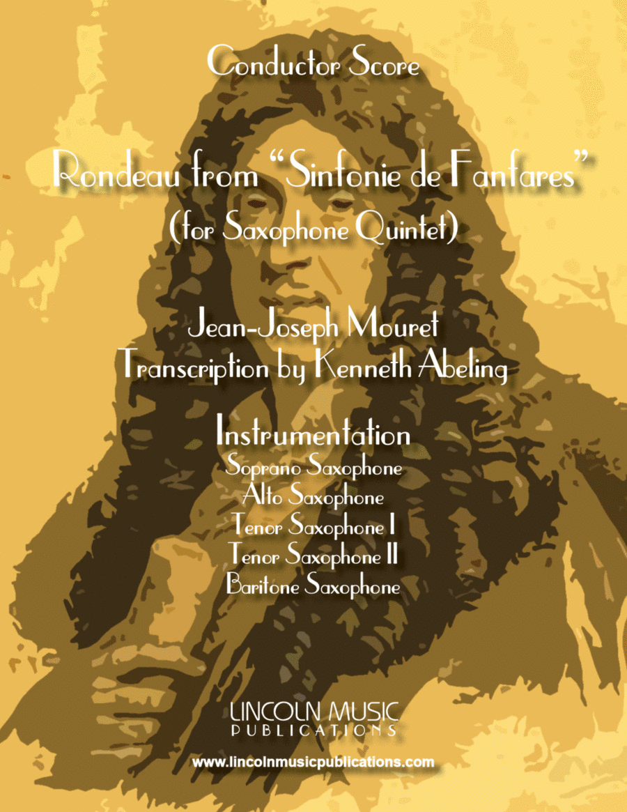 Rondeau from “Sinfonie de Fanfares” (for Saxophone Quintet SATTB) Saxophone Quintet scores gallery preview page 1