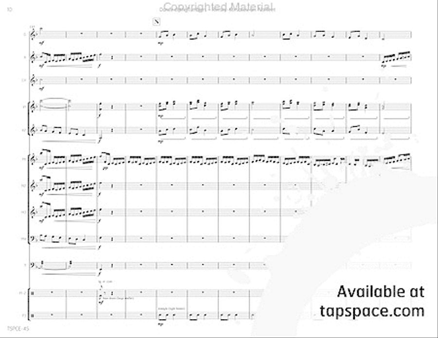 Dance of the Tumblers Percussion Ensemble scores gallery preview page 13