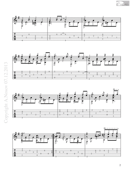 Yesterday (Sheet music for guitar) image number null