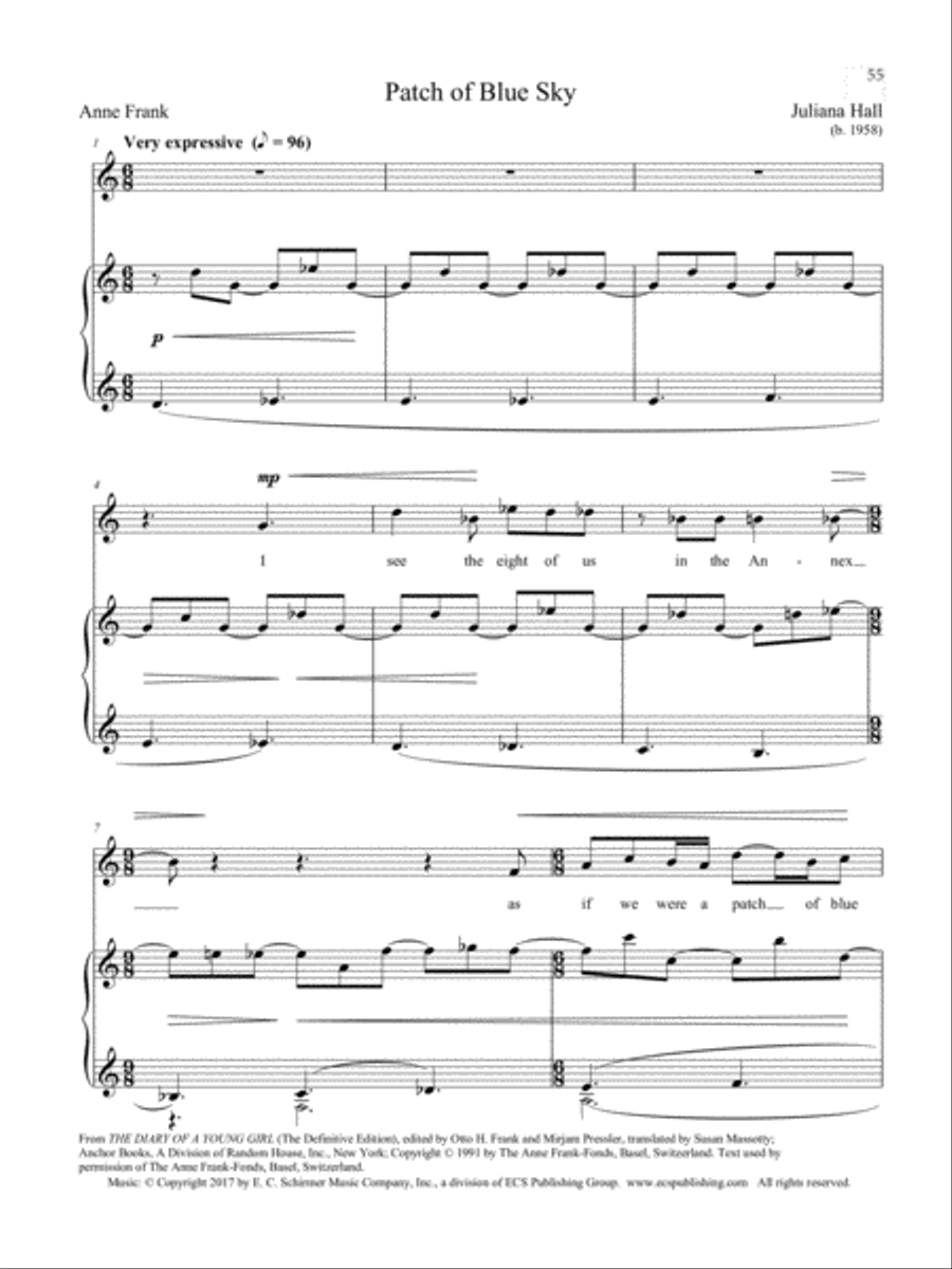Patch of Blue Sky Soprano Voice scores gallery preview page 2