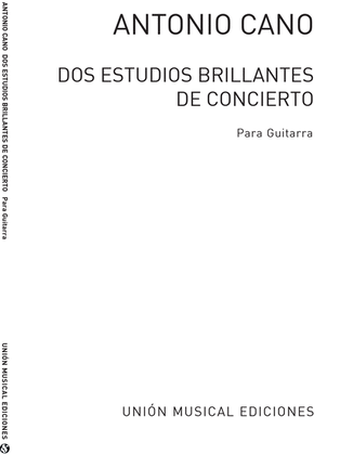 Book cover for Dos Estudios Brillantes De Concierto