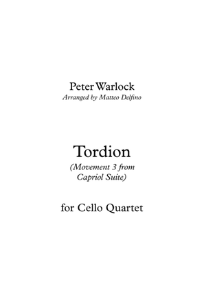 Tordion (Movement 3 from Capriol Suite) [Cello Quartet]