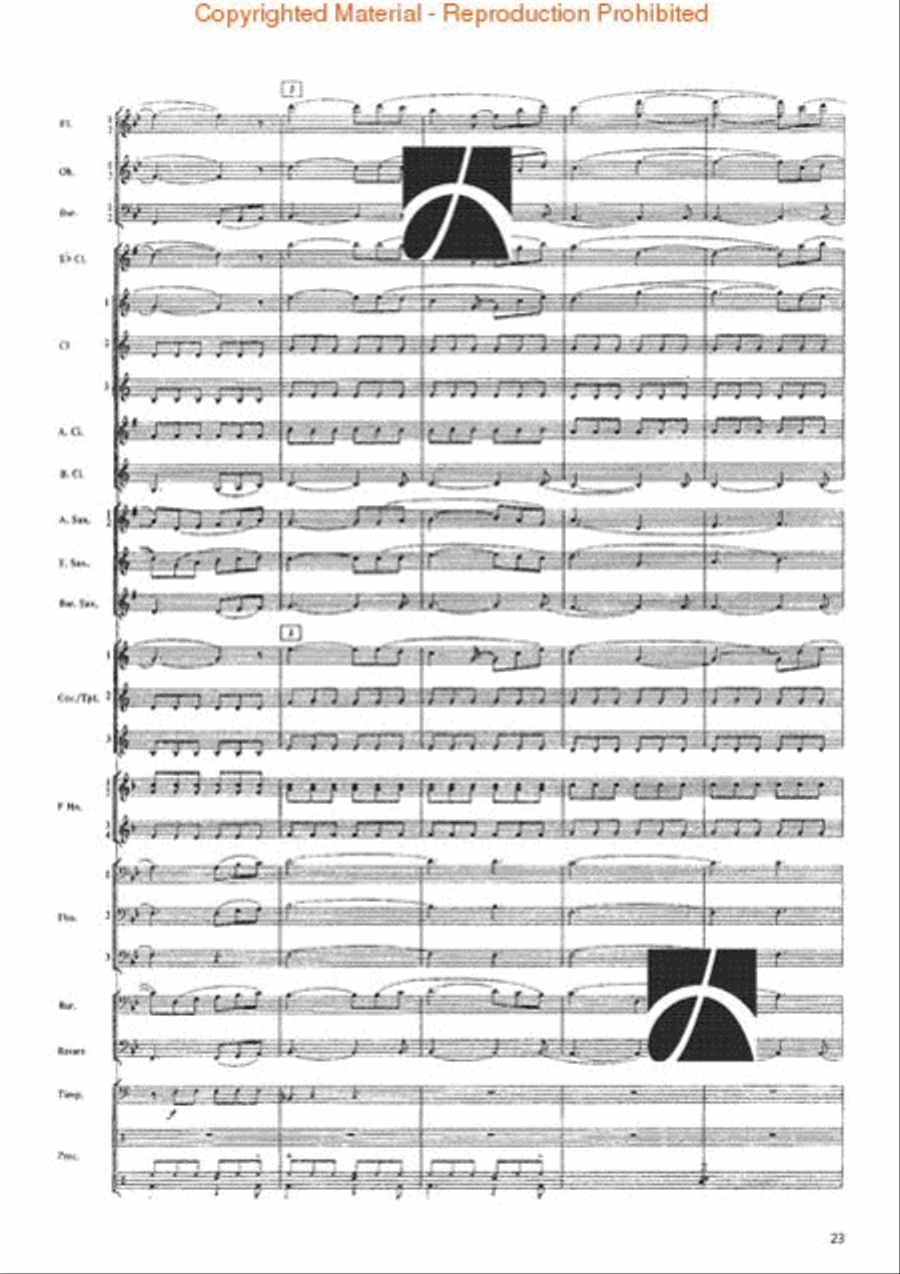 La Storia Concert Band scores gallery preview page 19