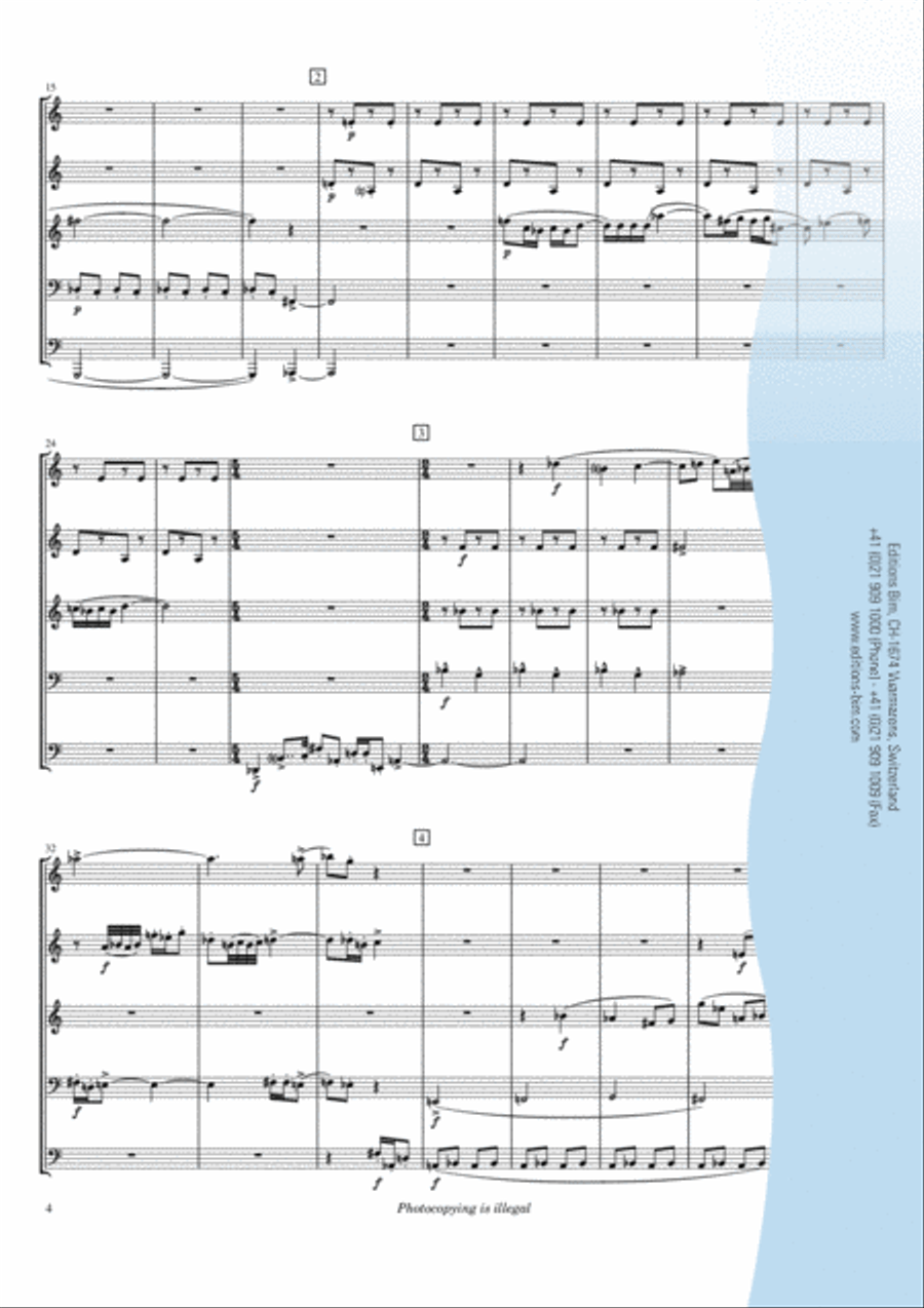 Quinteto para metal Brass Quintet scores gallery preview page 3