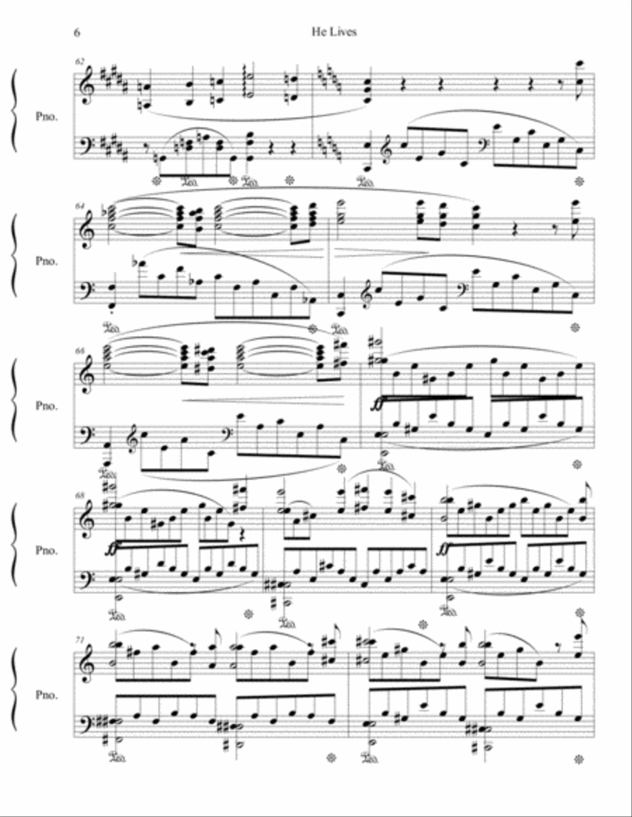 Liebestraum No. 3 Piano Solo scores gallery preview page 6