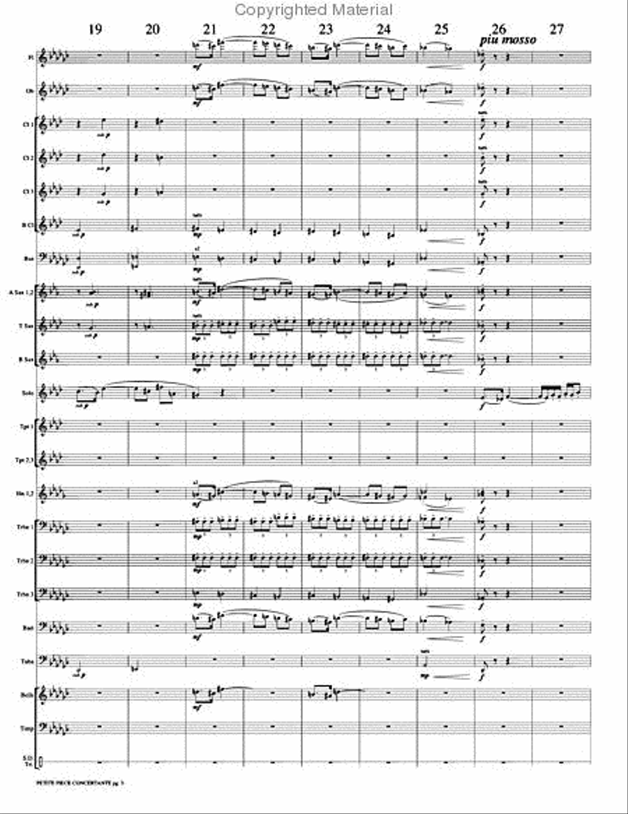 Petite Piece Concertante (Little Concert Piece) Concert Band scores gallery preview page 6