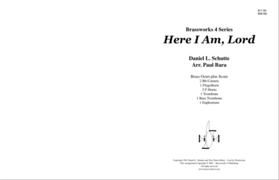 Here I am, Lord Brass Ensemble scores gallery preview page 1
