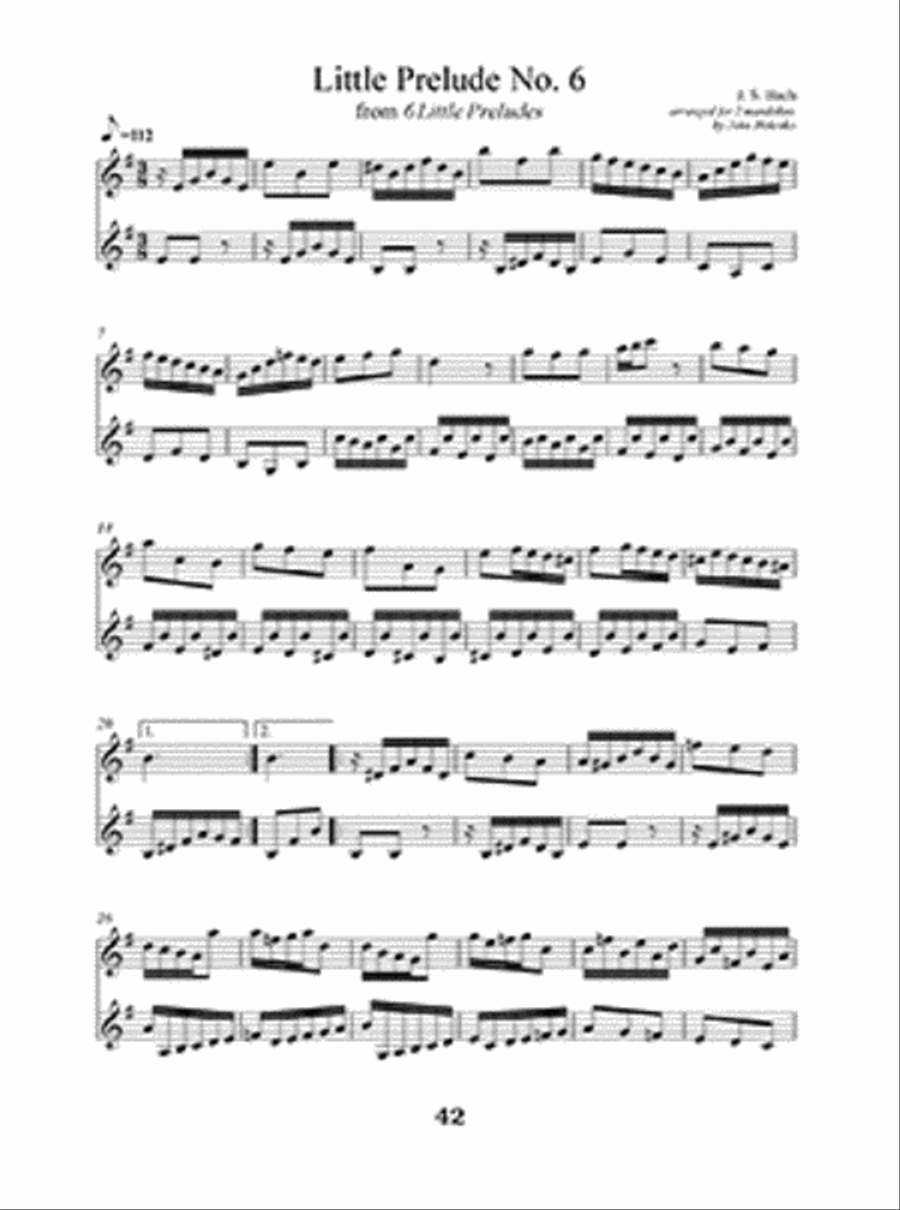 J. S. Bach Mandolin Duets Mandolin scores gallery preview page 2