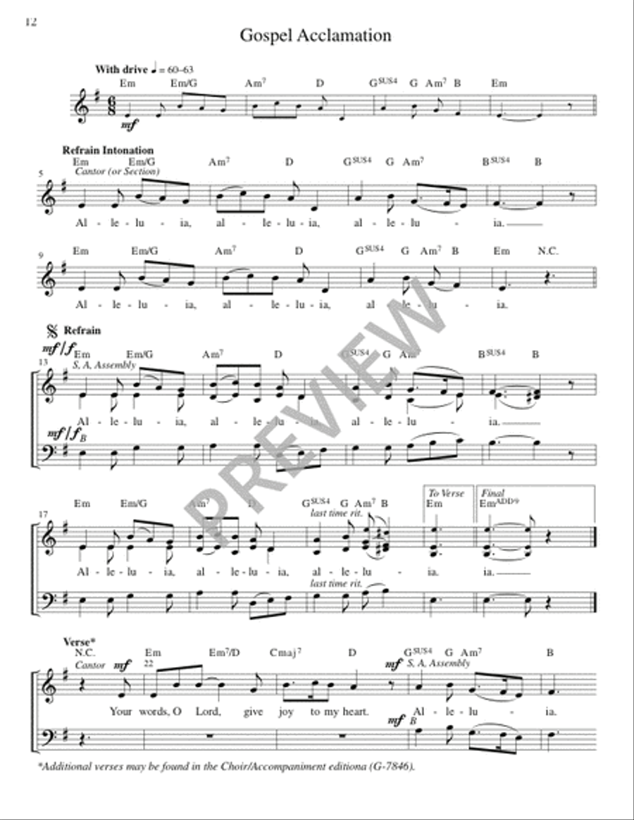 Mass of the Angels and Saints - Guitar edition Guitar scores gallery preview page 13