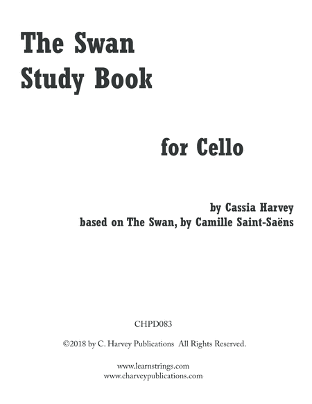 The Swan Study Book for Cello