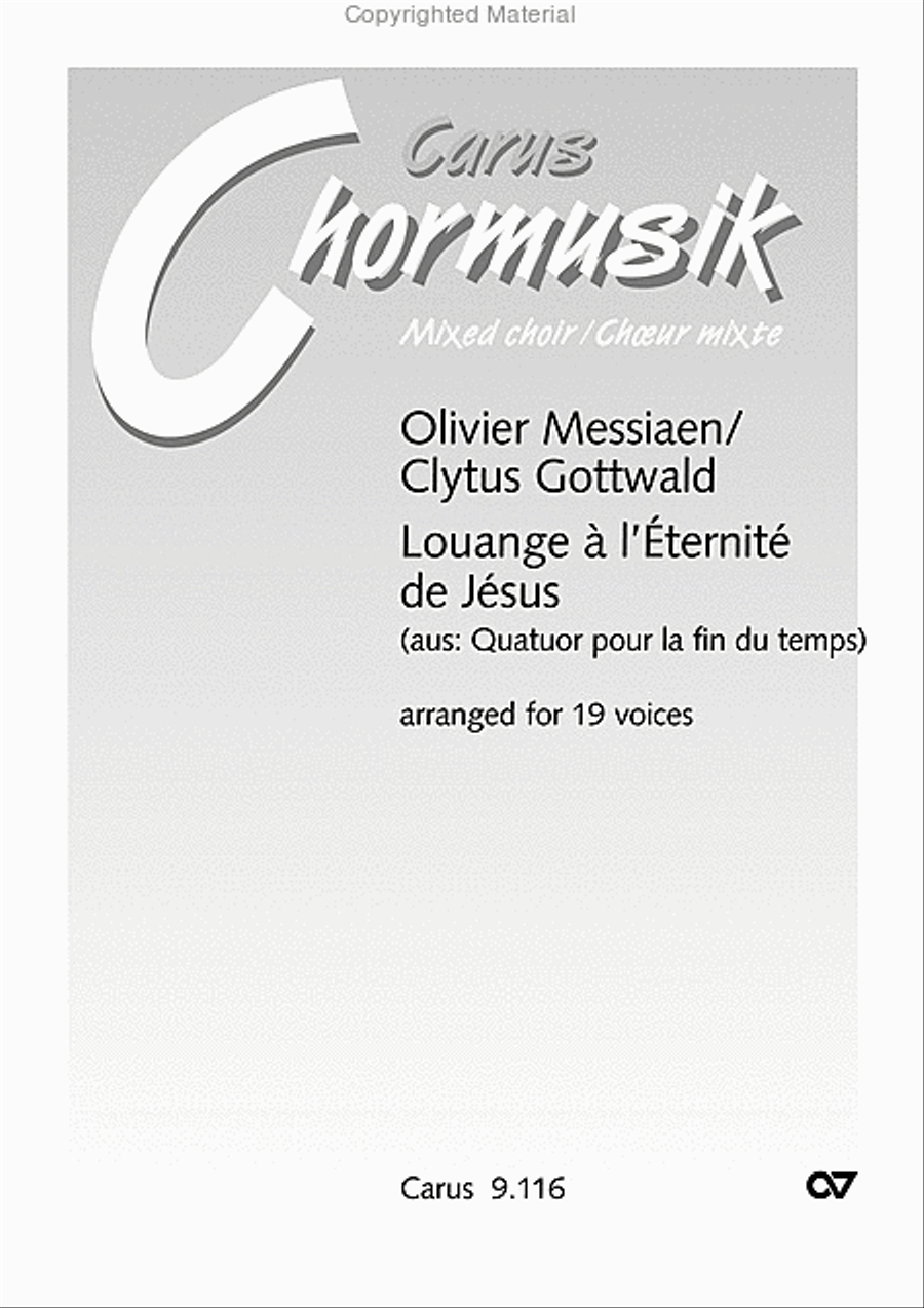 Louange a l'eternite de Jesus Choir scores gallery preview page 2