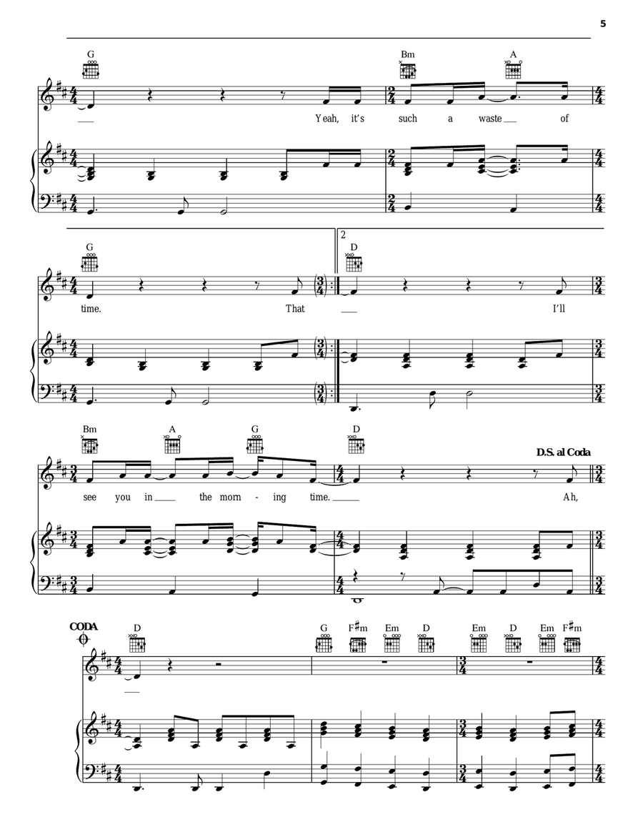 I And Love And You Acoustic Guitar scores gallery preview page 5