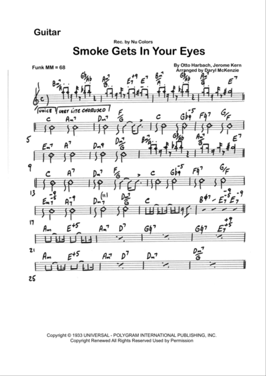Smoke Gets In Your Eyes Bass Voice scores gallery preview page 5