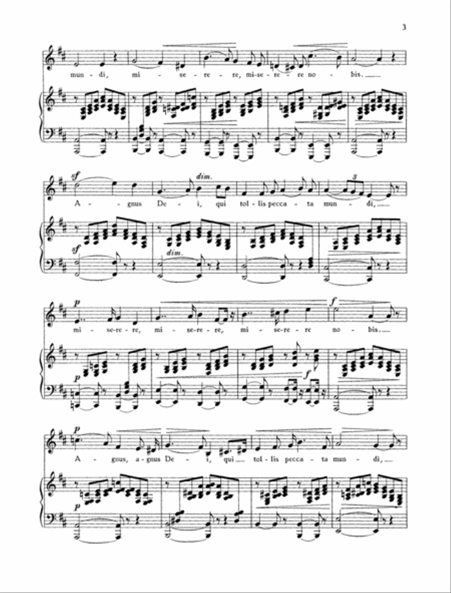 Agnus Dei (L'Arlésienne) Medium Voice scores gallery preview page 2