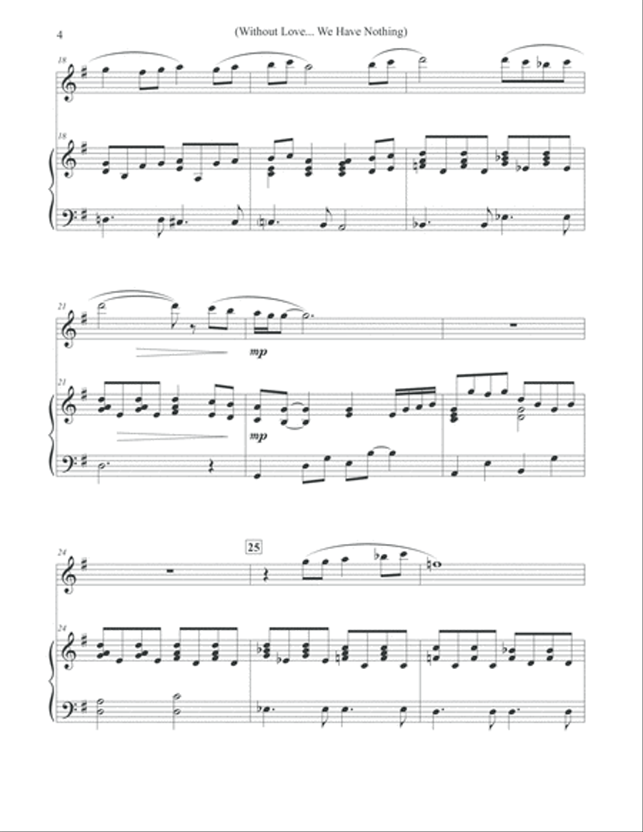 Without Love, We Have Nothing Flute Solo scores gallery preview page 4