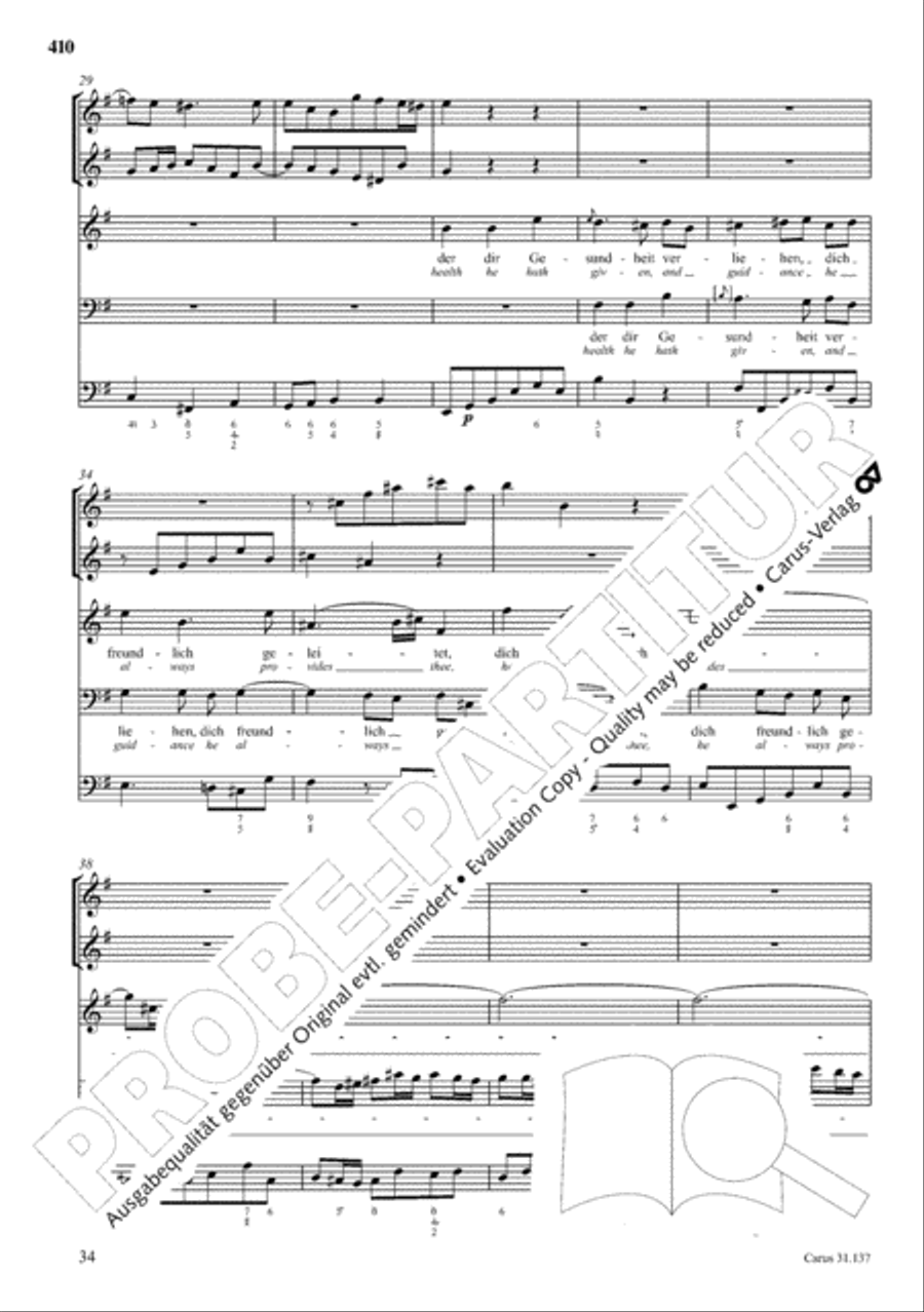 The Complete Sacred Vocal Works (Das geistliche Vokalwerk) Voice scores gallery preview page 411
