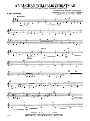 A Vaughan Williams Christmas: B-flat Bass Clarinet