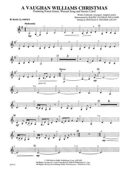 A Vaughan Williams Christmas: B-flat Bass Clarinet