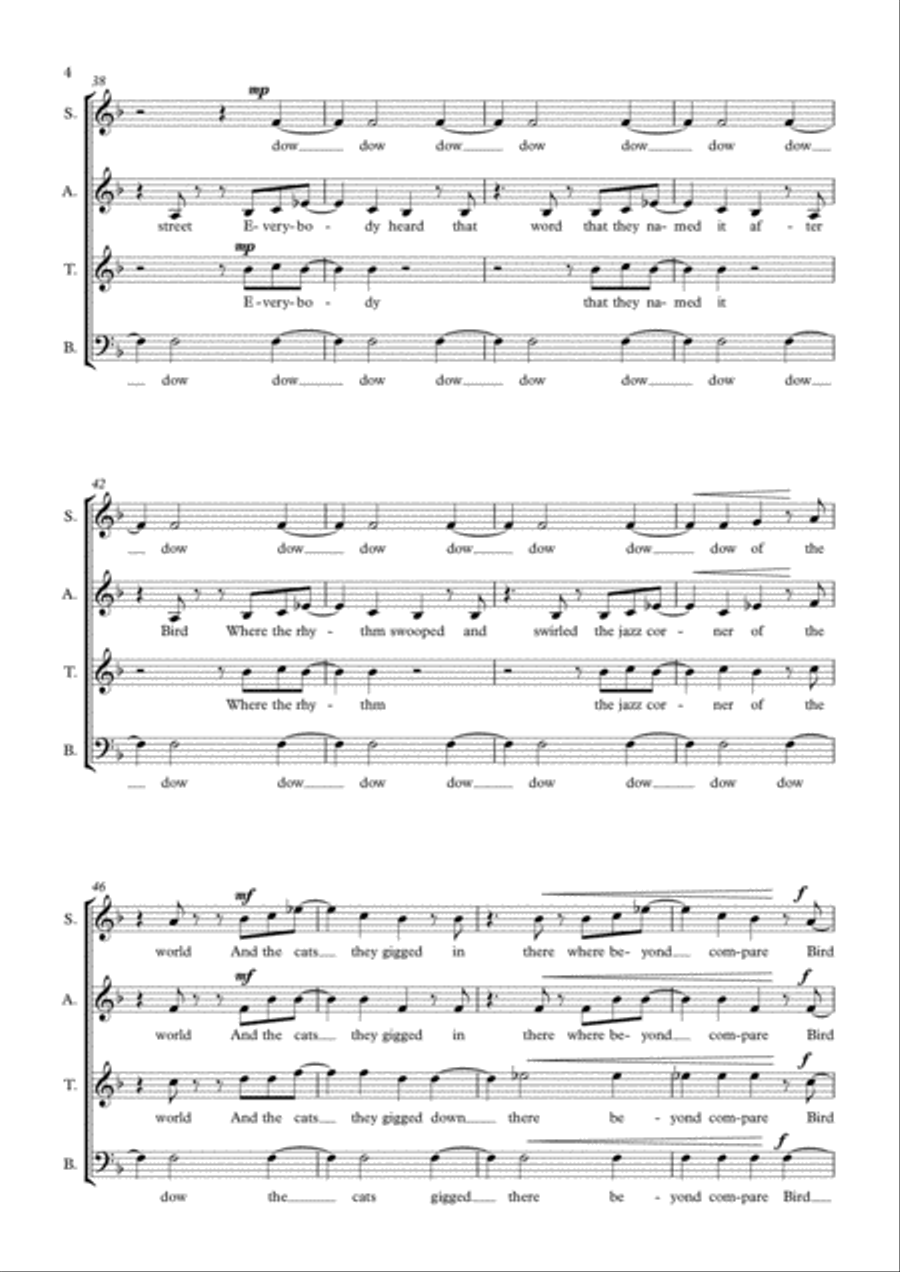 Birdland Birdland 4-Part scores gallery preview page 4