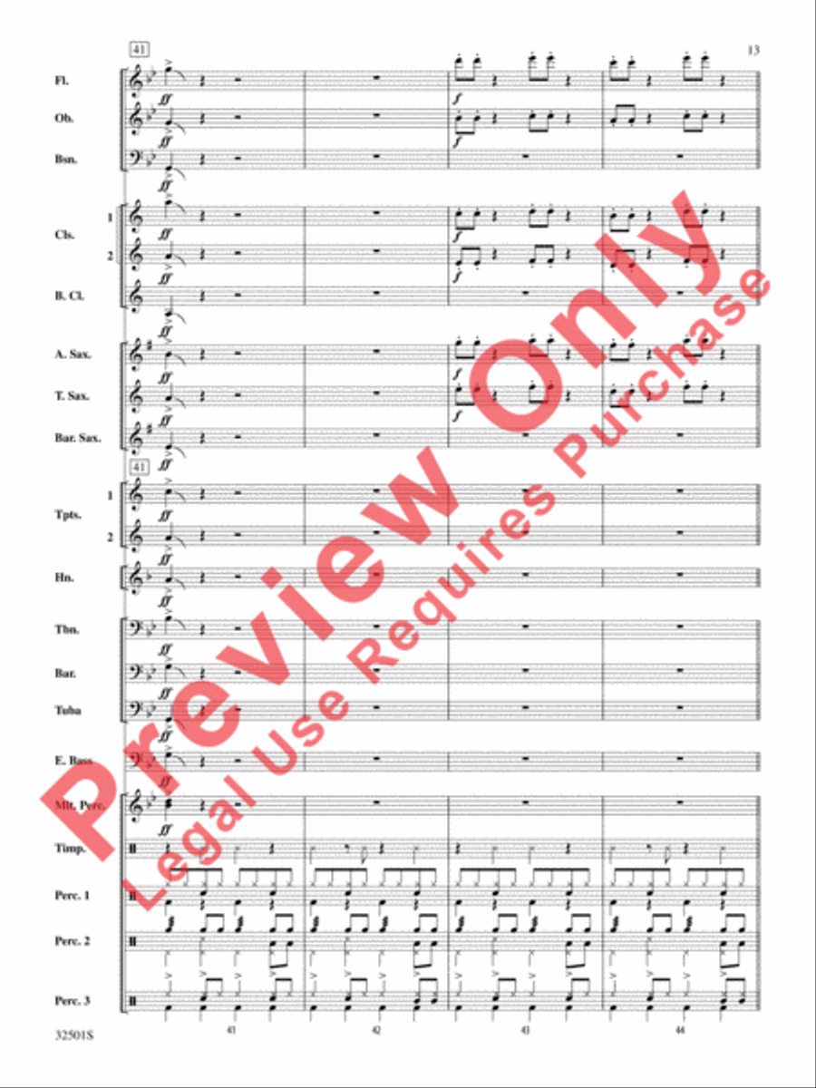 Let's Get Loud Concert Band scores gallery preview page 14