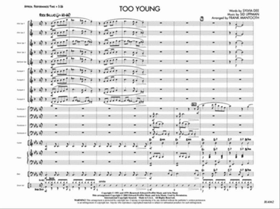 Too Young Jazz Ensemble scores gallery preview page 2