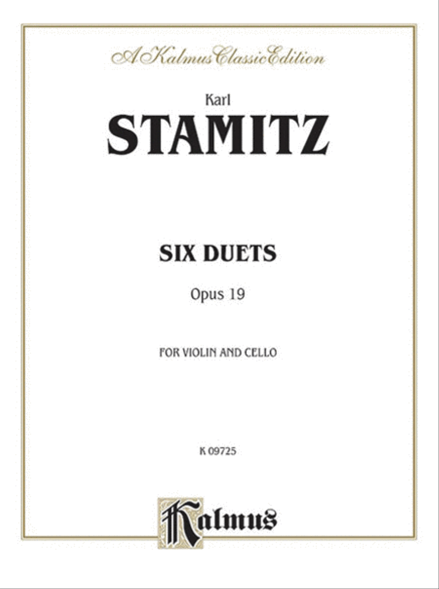 Six Duets, Op. 19 String Duet scores gallery preview page 1