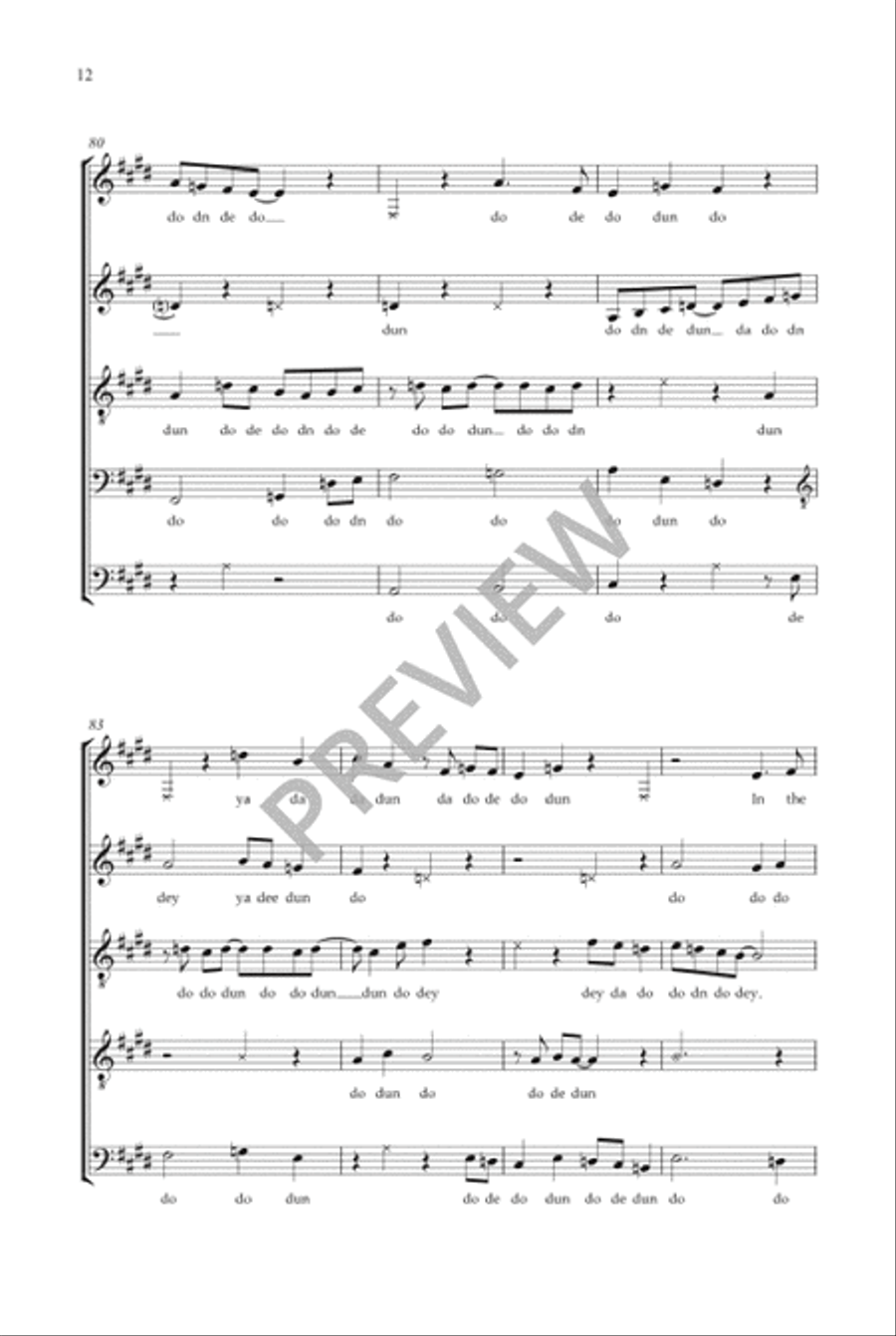 Water Water Choir scores gallery preview page 13