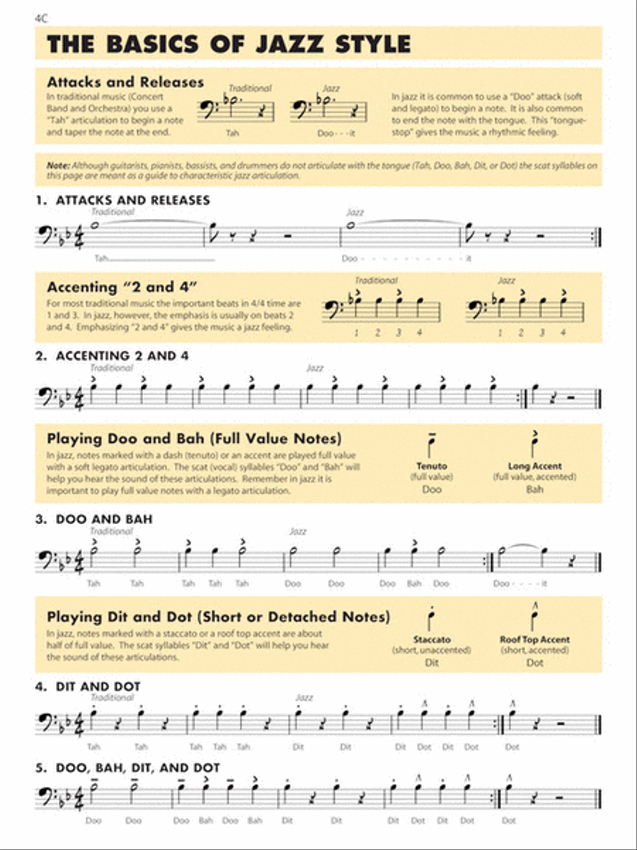 Essential Elements for Jazz Ensemble – Bass Jazz Ensemble scores gallery preview page 5