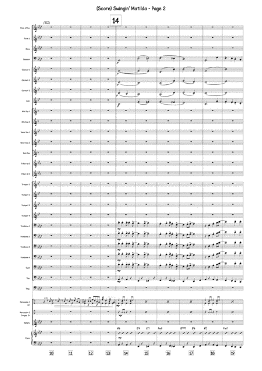 Swingin' Matilda Concert Band scores gallery preview page 2
