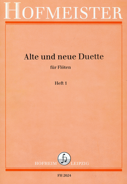 Alte und neue Duette, Heft 1