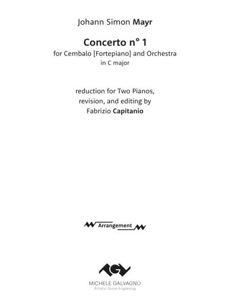 Concerto for Cembalo [Fortepiano] and Orchestra — Reduction for Two Pianos