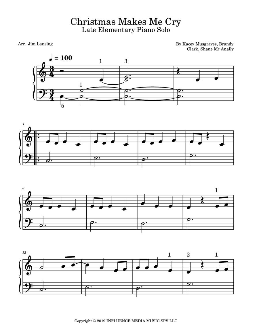 Christmas Makes Me Cry Piano Method scores gallery preview page 2