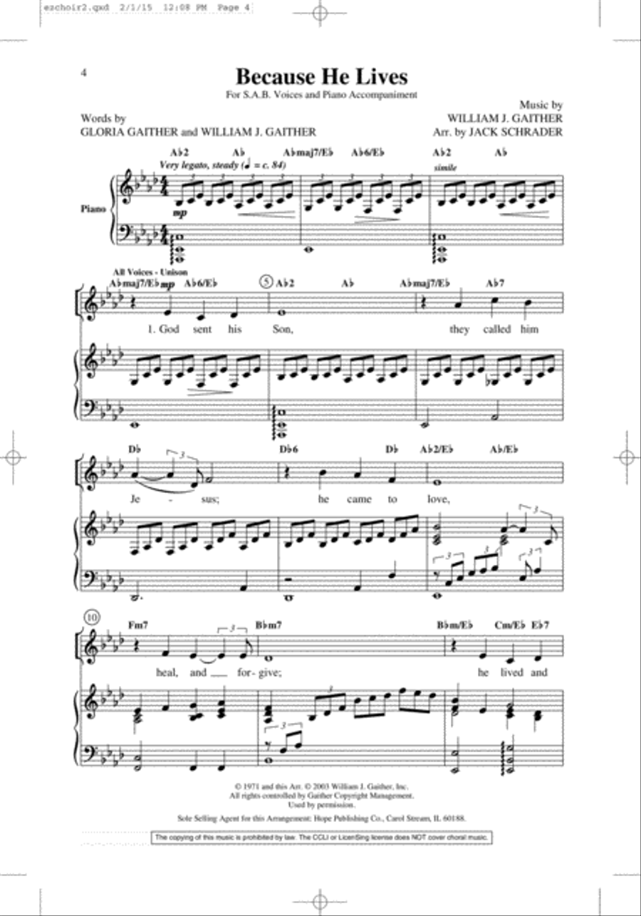 Easy Choir, Vol. 2 Easy Choir, Vol. 2 3-Part scores gallery preview page 2