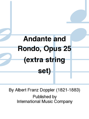 Book cover for Extra String Set For Andante And Rondo, Opus 25