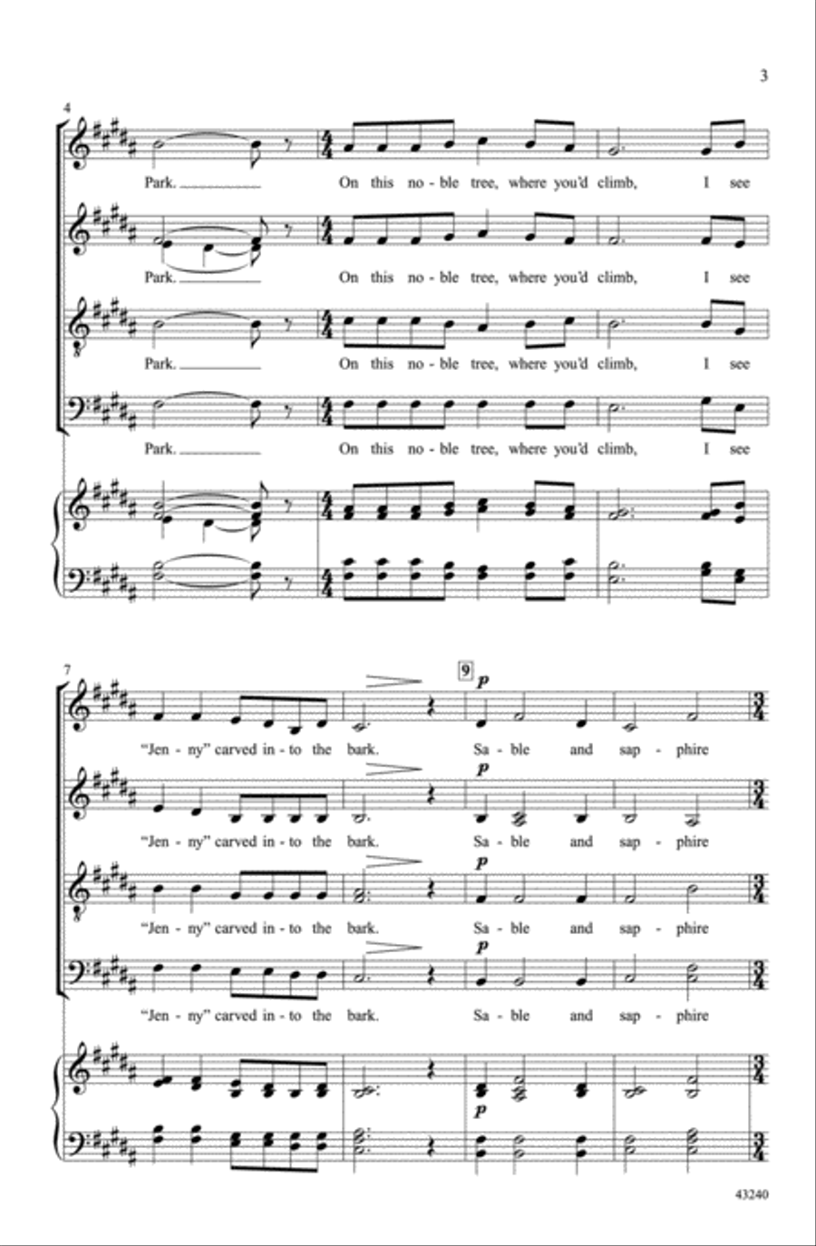 Jenny Jenny Choir scores gallery preview page 2