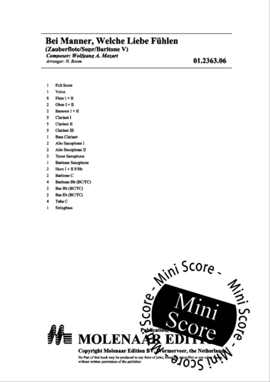 Bei Manner, Welche Liebe Fuhlen Concert Band scores gallery preview page 4