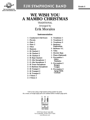 We Wish You a Mambo Christmas: Score