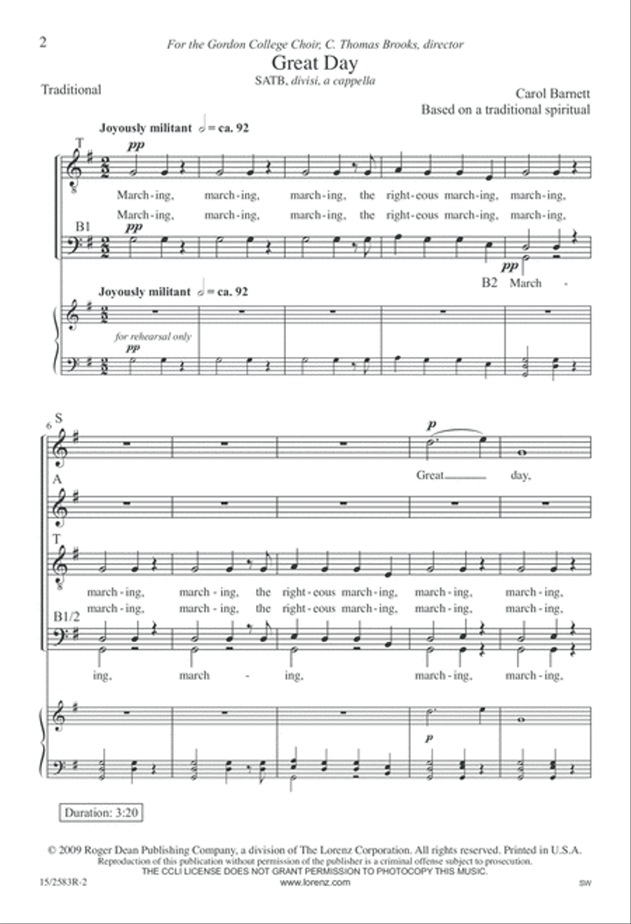 Great Day Divisi scores gallery preview page 2