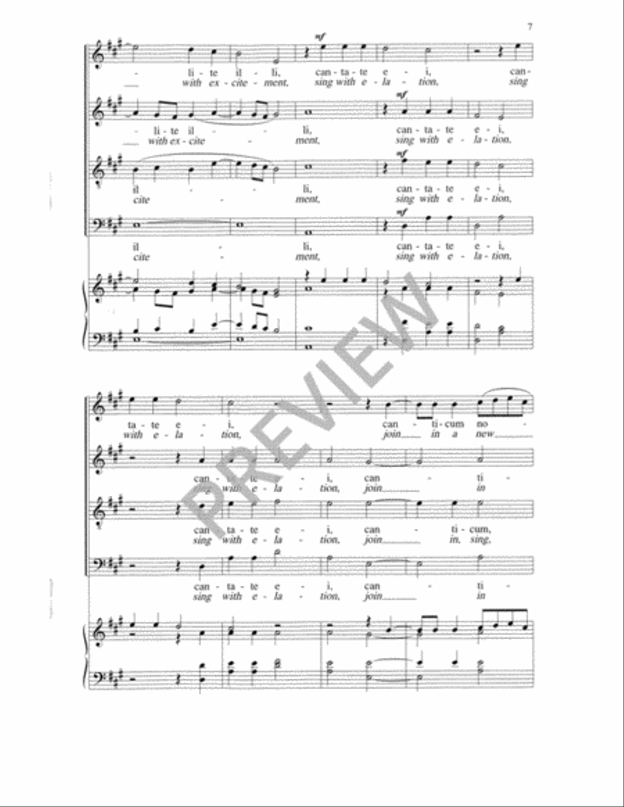 Exsultate justi 4-Part scores gallery preview page 8