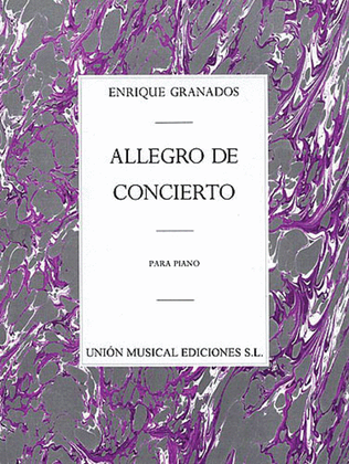 Book cover for Allegro de Concierto