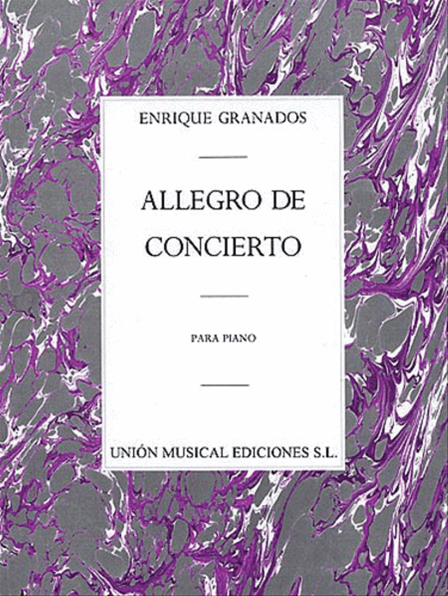 Allegro de Concierto Allegro de Concierto Piano Solo scores gallery preview page 1