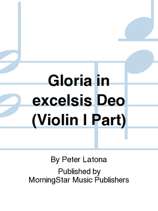 Book cover for Gloria in excelsis Deo (Violin I Part)