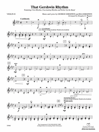 That Gershwin Rhythm: 2nd Violin