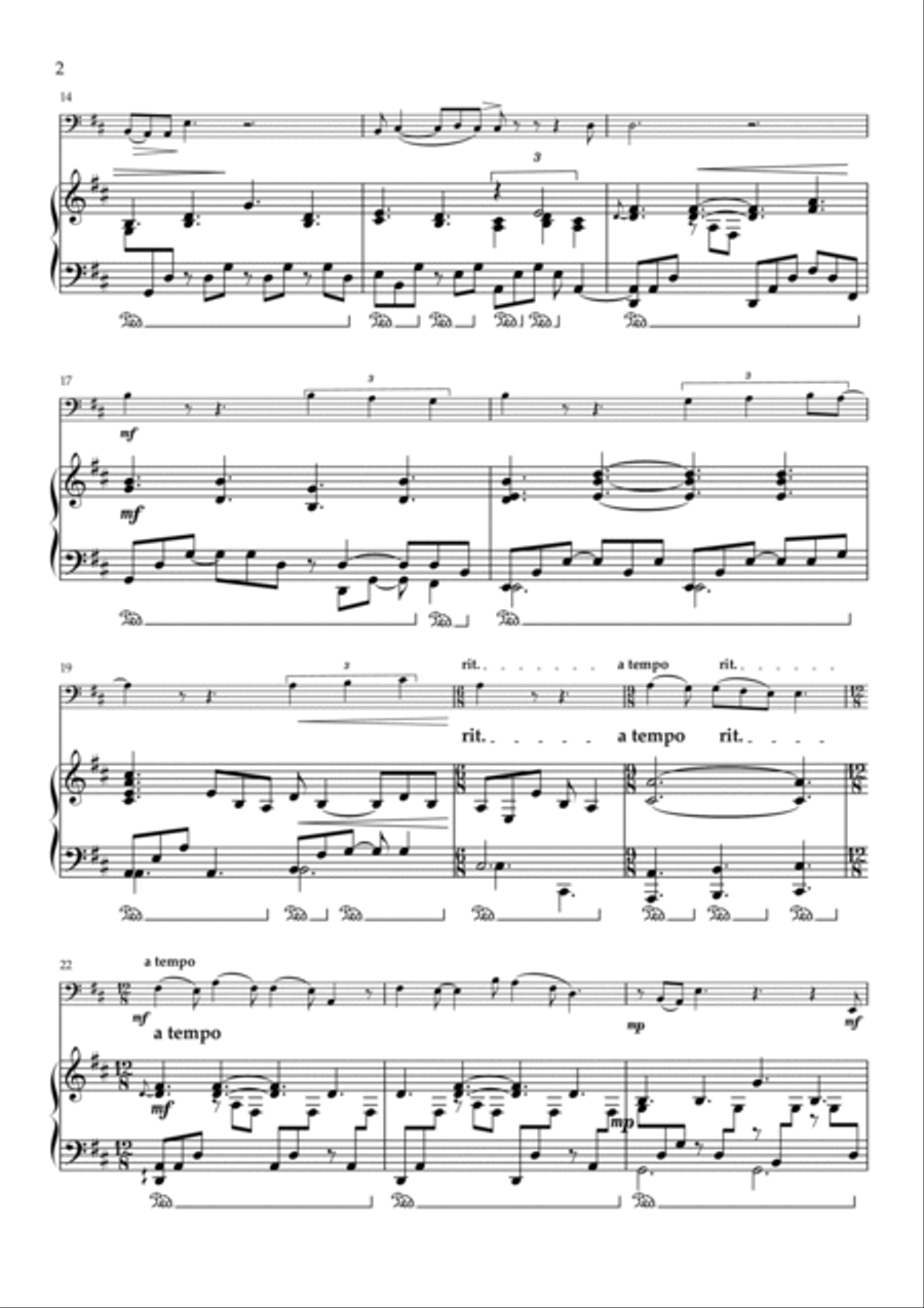 Hooked On The Memory Of You Piano scores gallery preview page 2