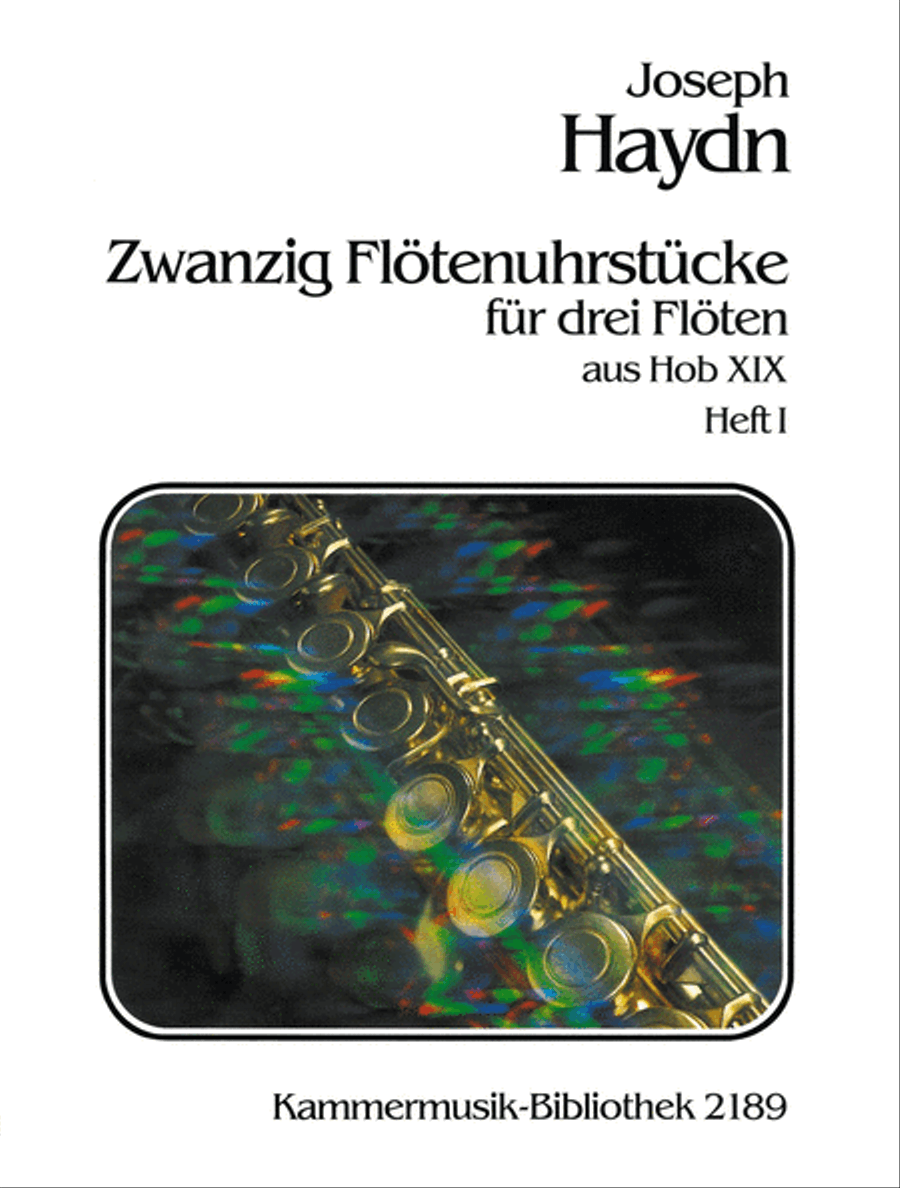 20 Pieces for Musical Clock from Hob XIX Flute scores gallery preview page 1