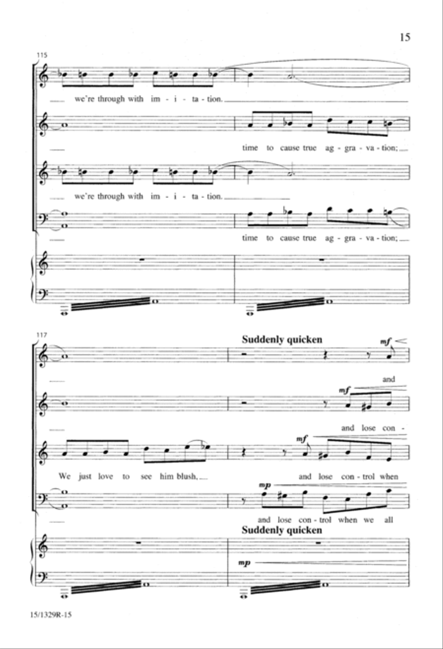 A Chorister's Covert Concert 4-Part scores gallery preview page 15