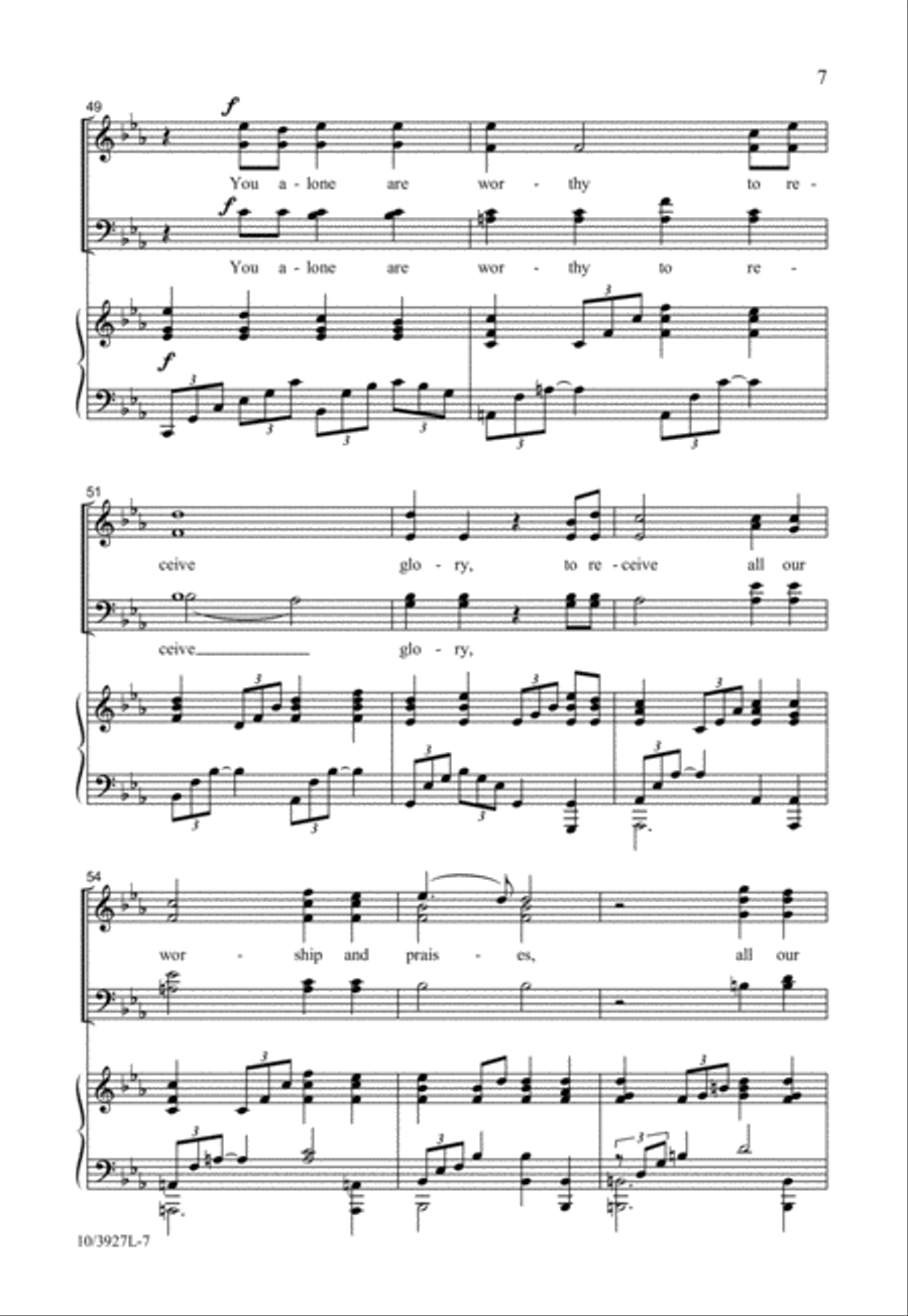You Alone Are God You Alone Are God SSATB scores gallery preview page 8
